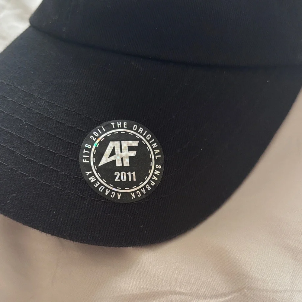 Academy Fits Black Baseball Cap Embroidered ENOUGH Hat Christine Caine - Picture 3 of 8